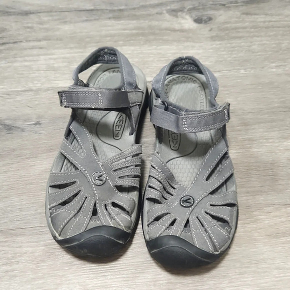 Keen rose gray water resistant outdoor hiking sandal womens size 5 - Picture 1 of 7